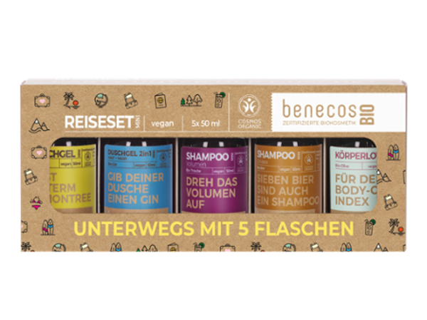 Produktfoto zu Reiseset Benecos 5x50ml