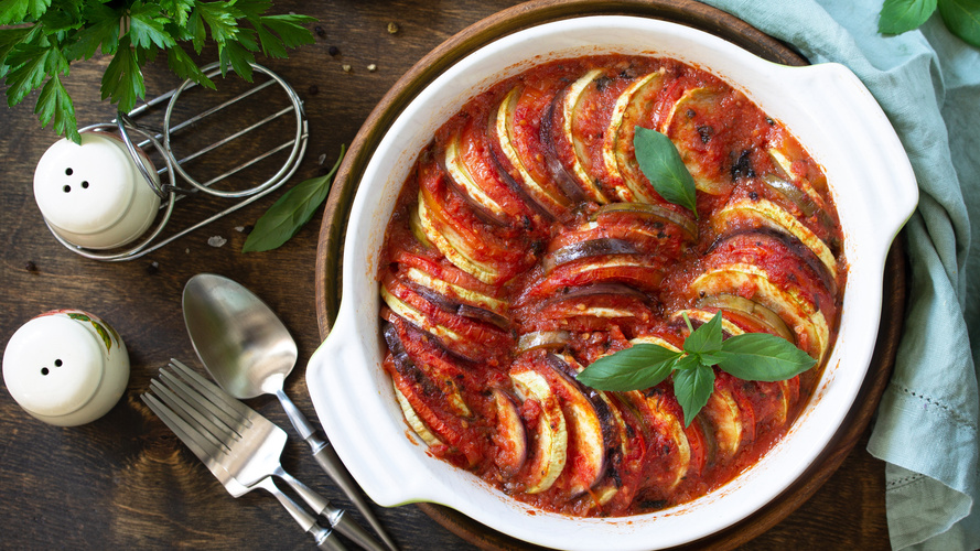 Rezeptbild für Ratatouille-Gemüse mit Mozzarella