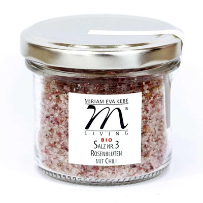 Produktfoto zu Salz mit Rosenblättern und Chili 90g