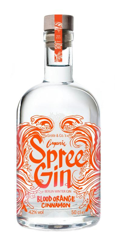 Produktfoto zu Spree Gin Blutorange Zimt 42% 0,5l