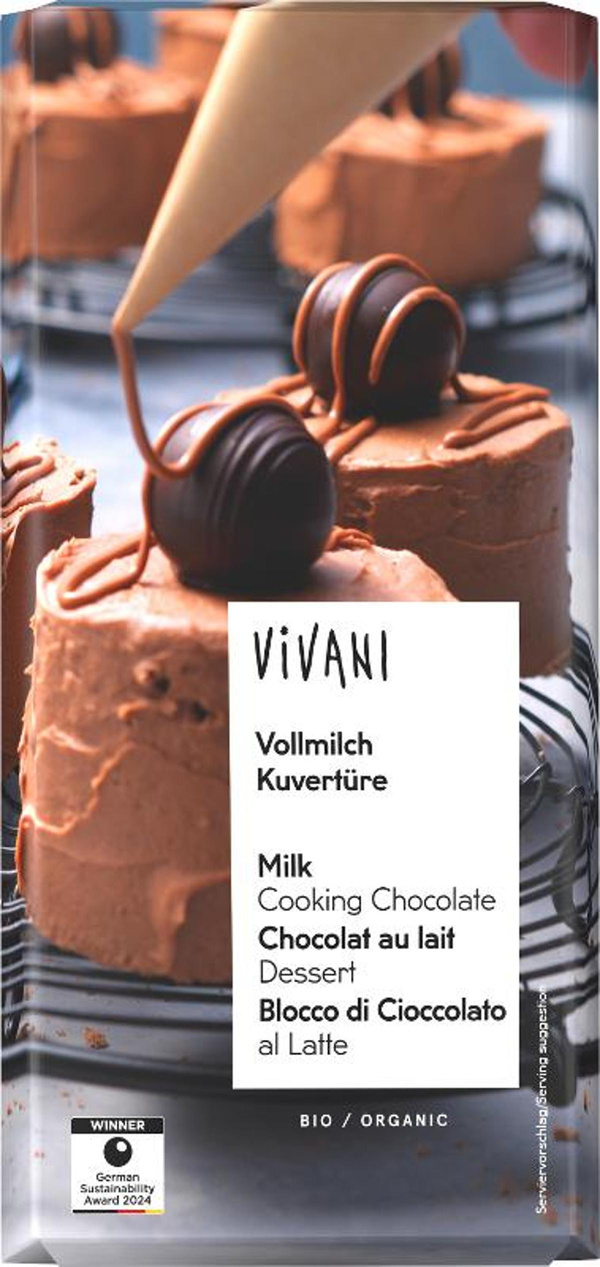 Produktfoto zu Vollmilch Kuvertüre 200g