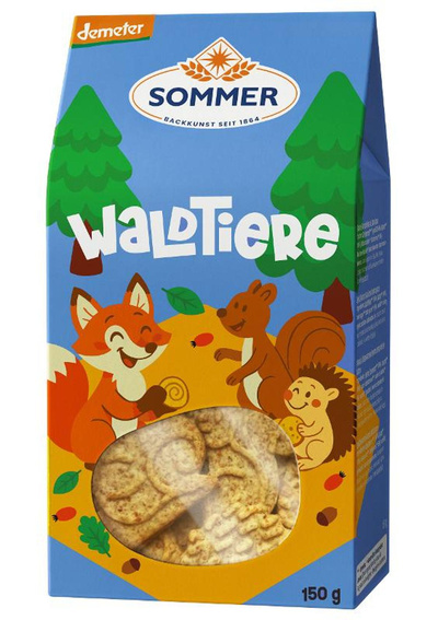 Produktfoto zu Dinkel Kinder Waldtiere Butterkeks 150g