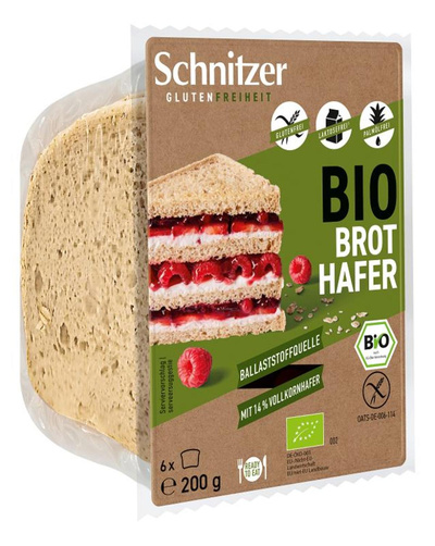 Produktfoto zu Brot Hafer glutenfrei 4x200g