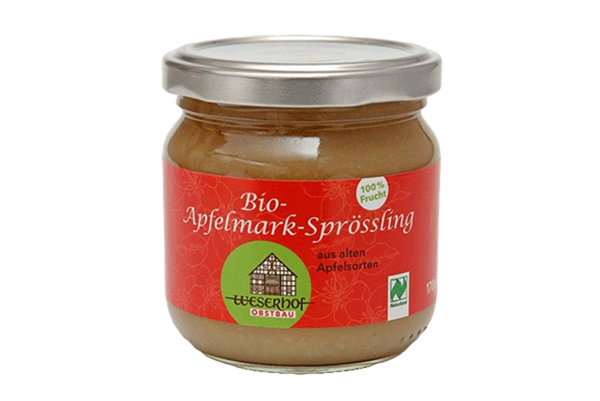 Produktfoto zu Apfelmark-Sprössling ungesüßt 170g