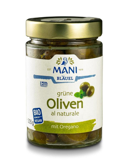 Produktfoto zu Grüne Oliven al Naturale 205g