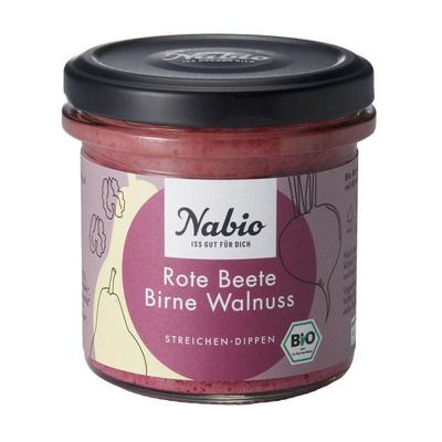 Produktfoto zu Rote Beete Birne Walnuss Aufstrich 135g