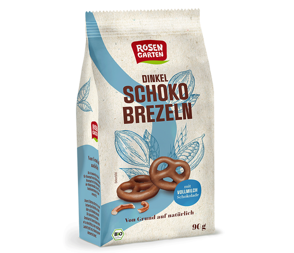 Produktfoto zu Dinkel Schoko Brezeln Vollmilch 90g