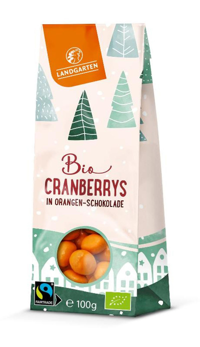 Produktfoto zu Cranberrys in Orangen Schokolade 100g