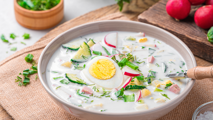 Rezeptbild für Okroshka - Kalte Sommersuppe