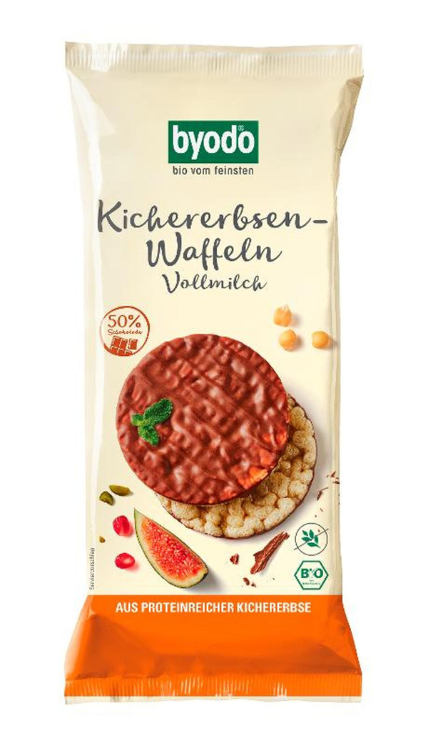 Produktfoto zu Kichererbsen Waffeln Vollmilch 65g