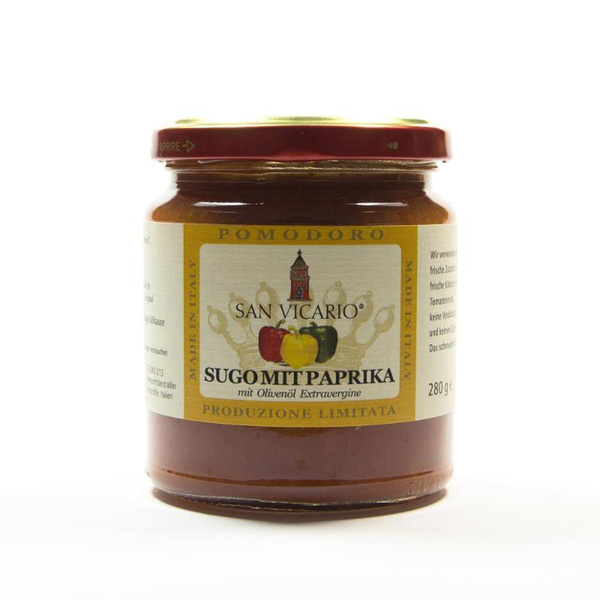 Produktfoto zu Tomatensugo mit Paprika 280g