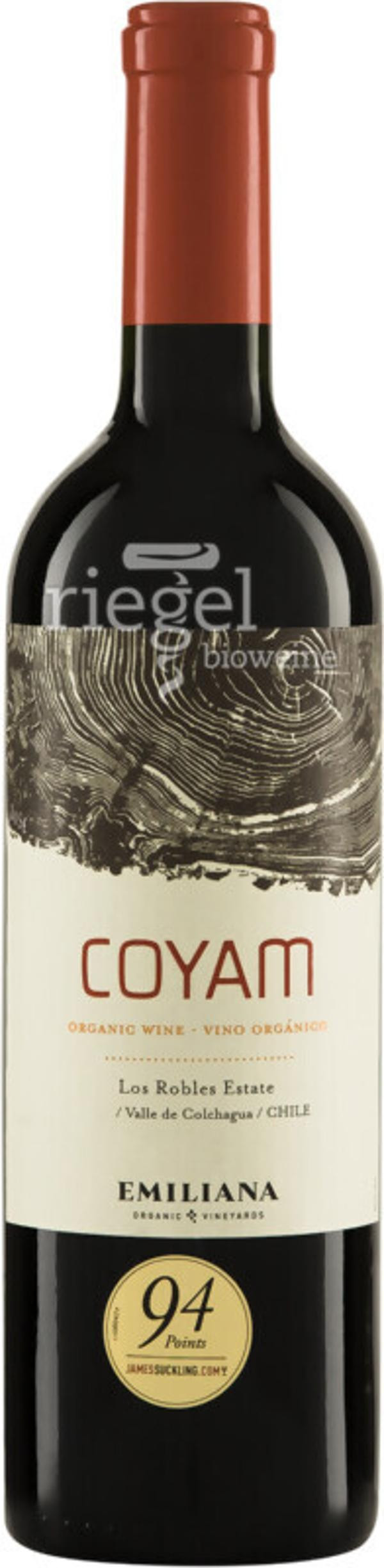 Produktfoto zu COYAM D.O. Valle de Colchagua Chile Emiliana 0,75l