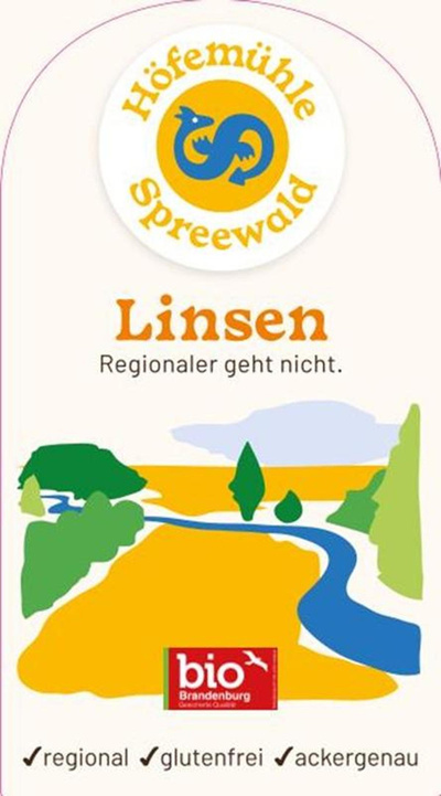 Produktfoto zu Feine Linsen Höfemühle Spreewald 500g
