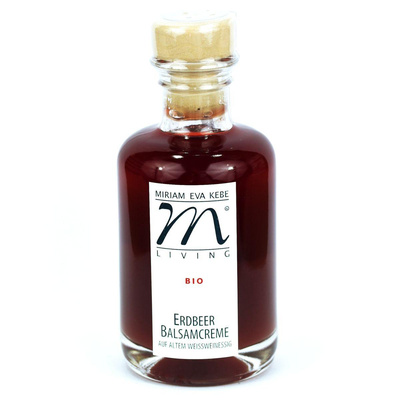 Produktfoto zu Erdbeer Balsamcreme auf altem Weißweinessig 100ml