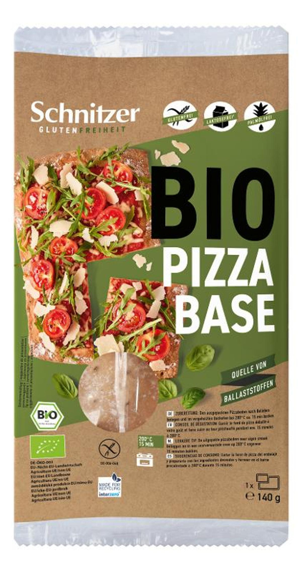 Produktfoto zu Pizza Base glutenfrei 8x140g