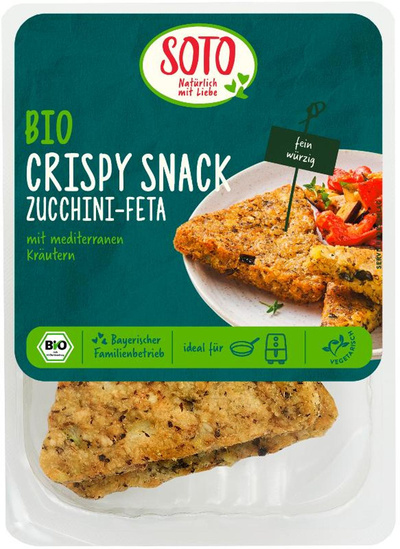 Produktfoto zu Crispy Snack Zucchini-Feta 200g