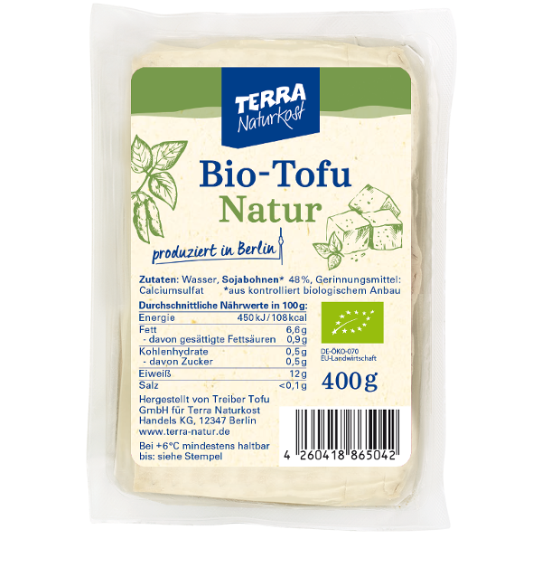 Produktfoto zu Tofu natur 400g