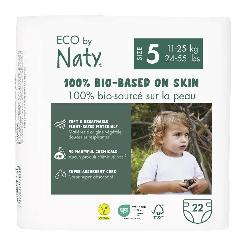 Produktfoto zu Eco by Naty Windel Gr.5  (11-25kg), 6x22 Stück