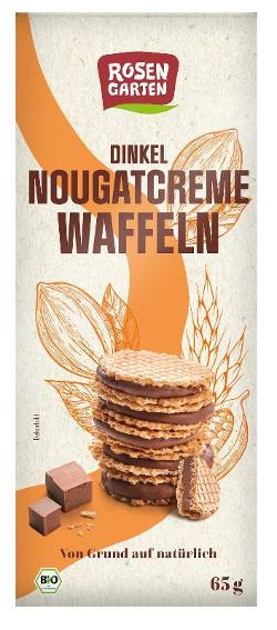 Produktfoto zu Dinkel Nougatcreme Waffeln 65g