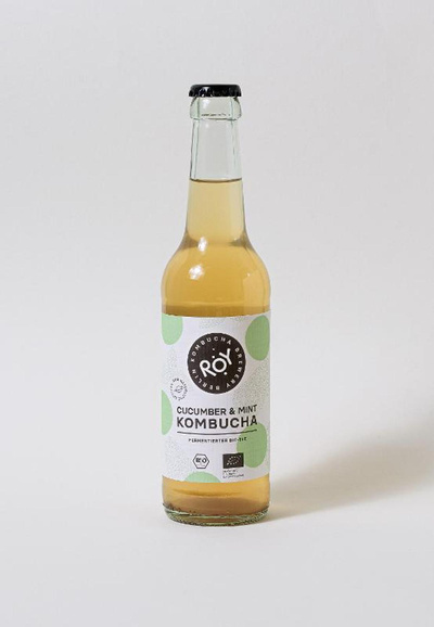Produktfoto zu Gurke Minze Kombucha 0,33l