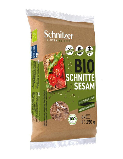 Produktfoto zu Schnitte Sesam glutenfrei 6x250g
