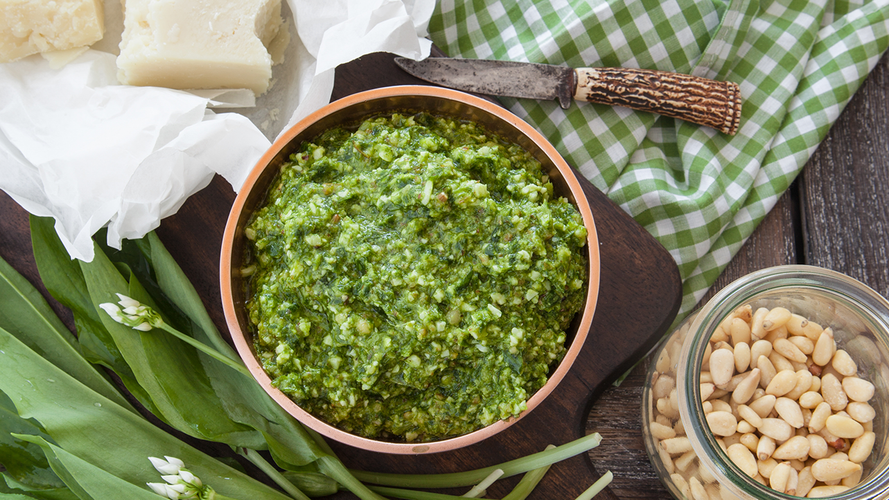 Rezeptbild für Tagliatelle mit Bärlauch-Pesto