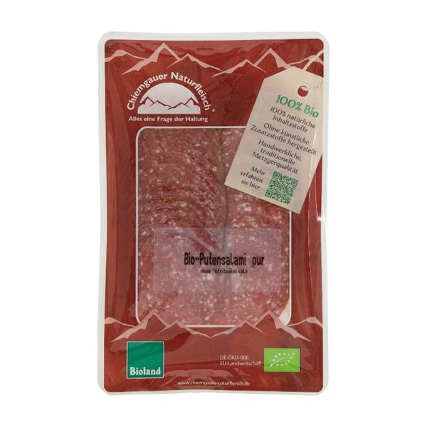 Produktfoto zu Putensalami pur, geschnitten 75g
