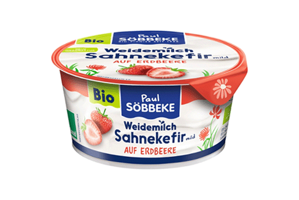 Produktfoto zu Sahnekefir Erdbeere Weidemilch 150g