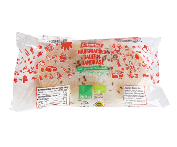 Produktfoto zu Hausmacher Bauernhandkäse mit Kümmel 200g