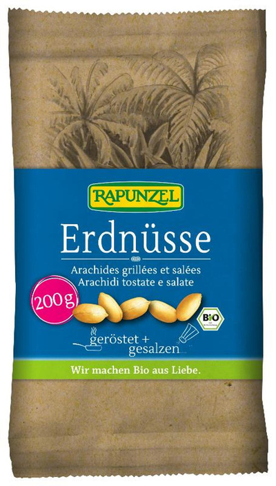 Produktfoto zu Erdnüsse geröstet & gesalzen 200g