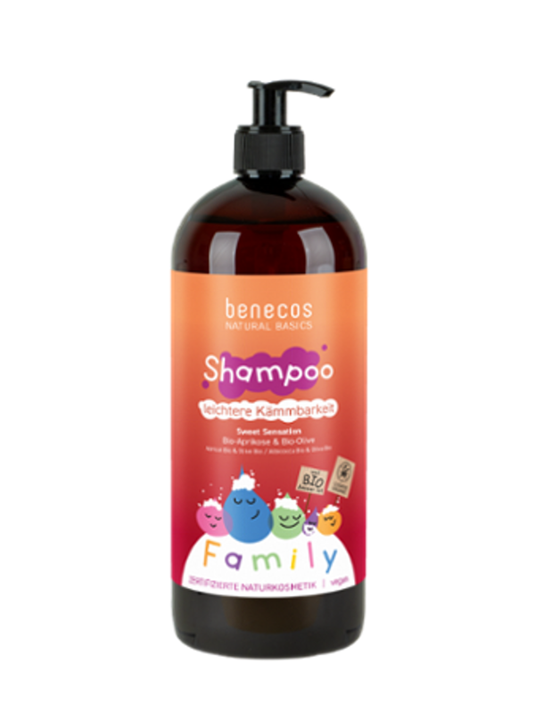 Produktfoto zu Shampoo FAMILY Sweet Sensation Aprikosenkernöl Olive 950ml