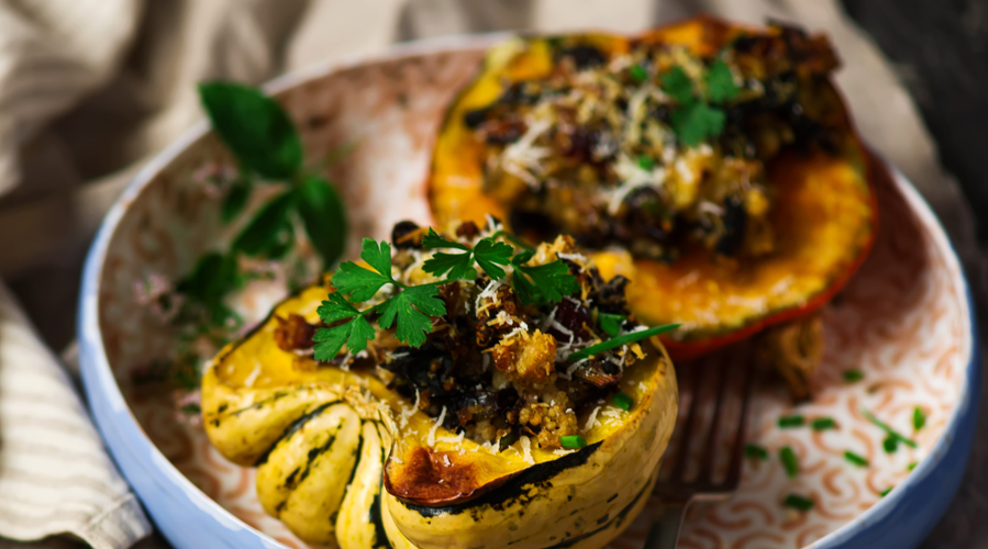 Rezeptbild für Gefüllter Kürbis mit Hirse