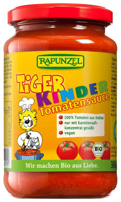 Produktfoto zu Kinder-Tomatensauce Tiger 345ml