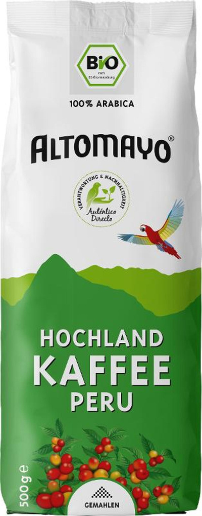 Produktfoto zu Hochland Kaffee Peru gemahlen 500g