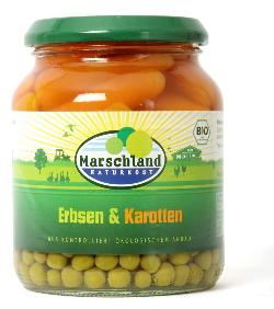 Produktfoto zu Erbsen & Karotten im Glas 340g