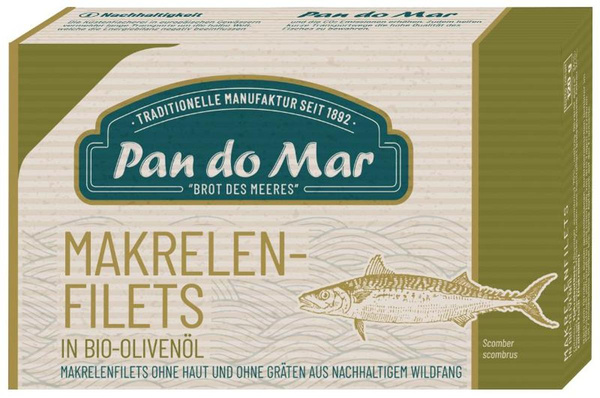 Produktfoto zu Makrelenfilets in Olivenöl 120g