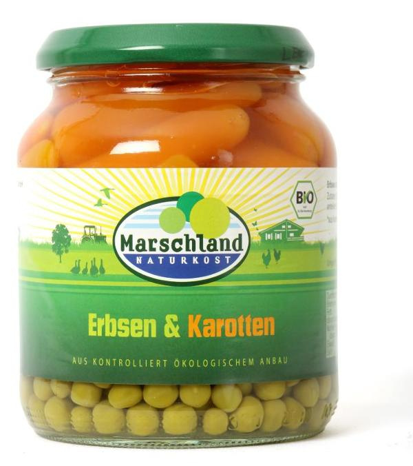 Produktfoto zu Erbsen & Karotten im Glas 340g