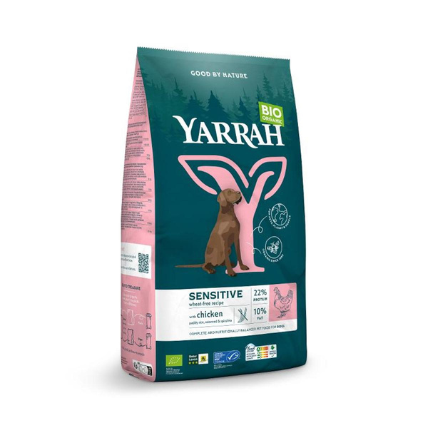 Produktfoto zu Hunde Trockenfutter sensitiv mit Huhn und Reis, 4 x 2kg