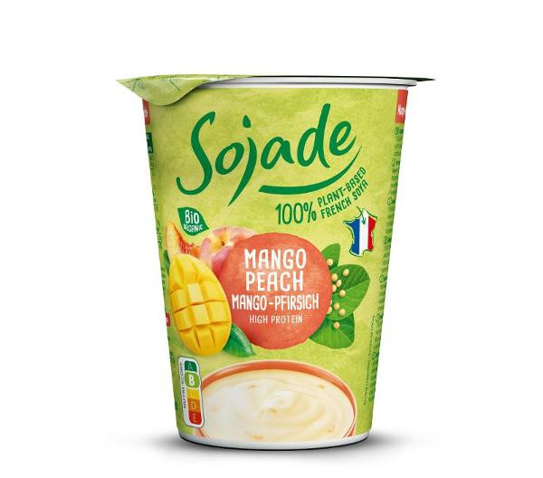 Produktfoto zu Sojade Joghurt Mango Pfirsich 400g