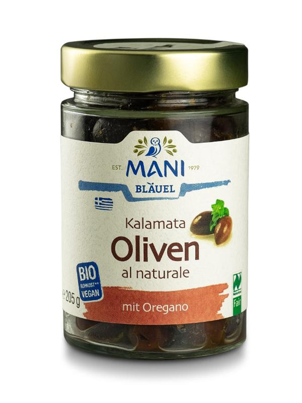 Produktfoto zu Kalamata Oliven al Naturale 205g