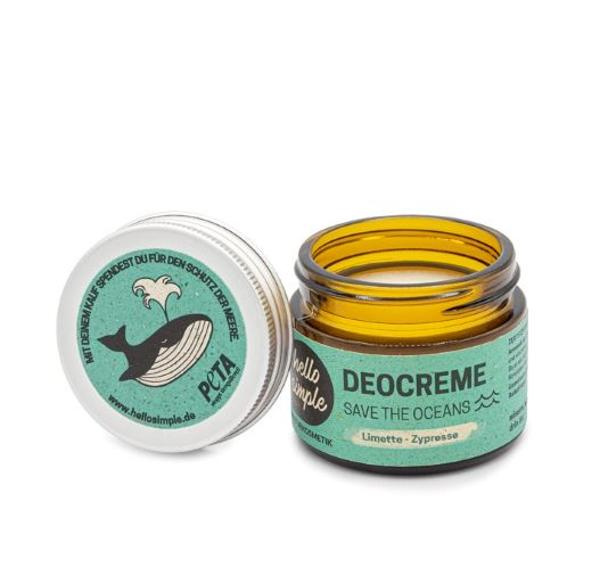 Produktfoto zu Deocreme Save The Oceans Limette-Zypresse 50g