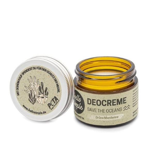 Produktfoto zu Deocreme Save The Oceans Grüne Mandarine 50g