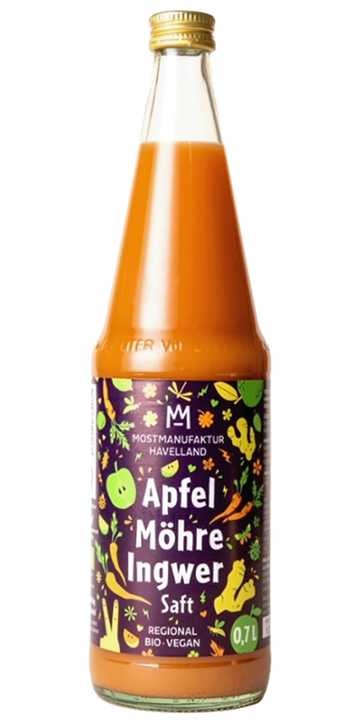 Produktfoto zu Apfel Möhre Ingwer Saft 6 x 0,7l