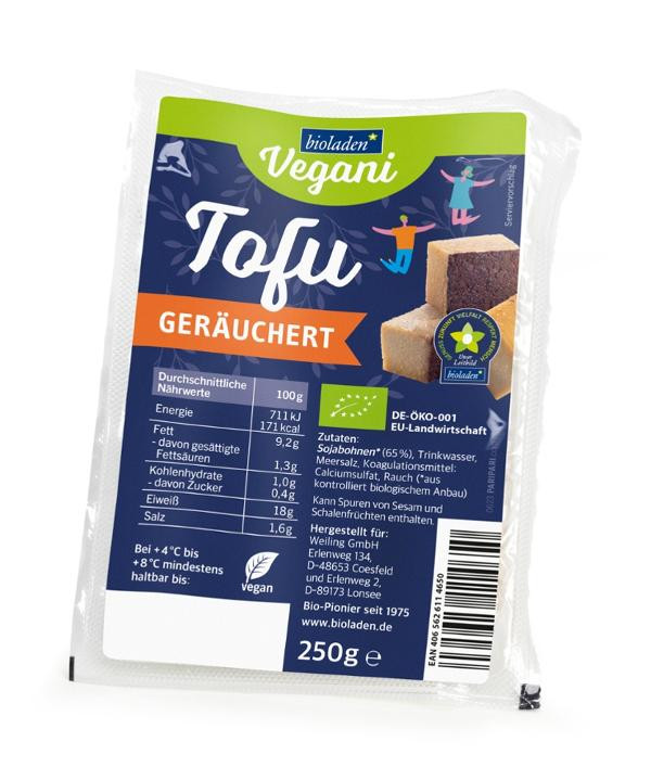 Produktfoto zu Tofu geräuchert 220g