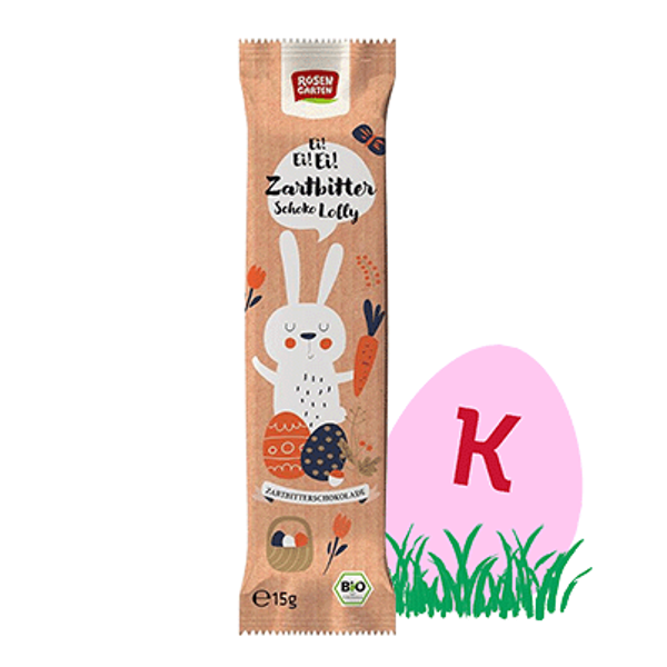 Produktfoto zu Schoko Lolly Zartbitter Hase 15g