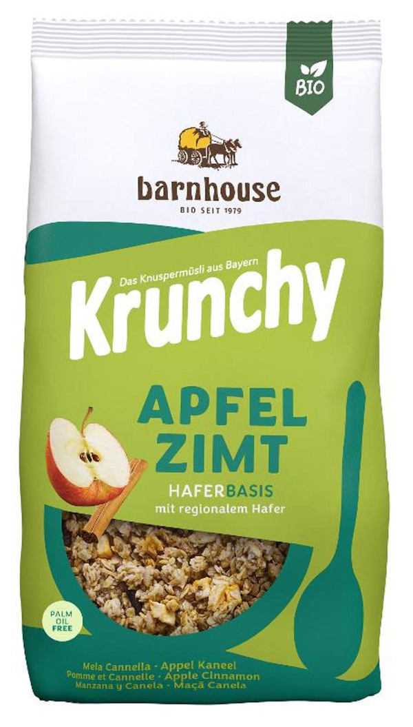 Produktfoto zu Krunchy Apfel Zimt 375g