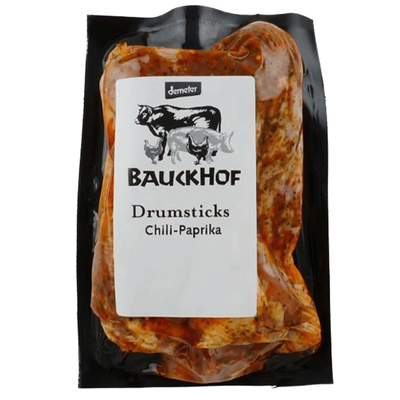 Produktfoto zu Hähnchen-Drumsticks Chilli_Paprika, 4 Stück ca. 400g