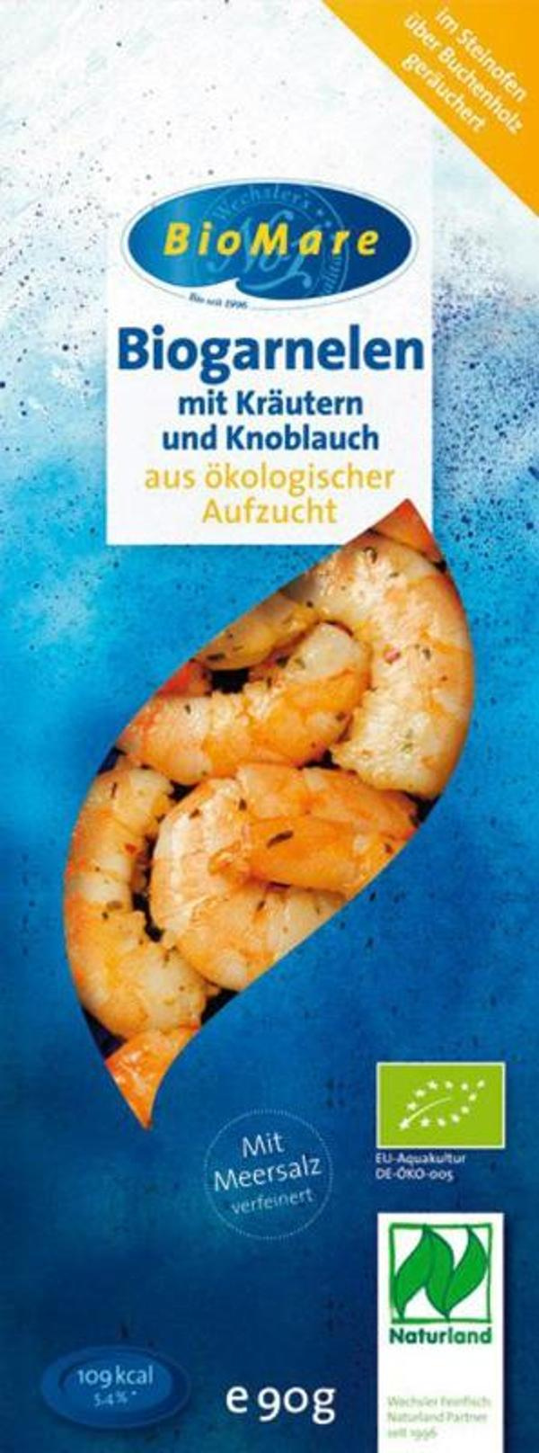 Produktfoto zu Garnelen mit Kräutern und Knoblauch geräuchert 90g