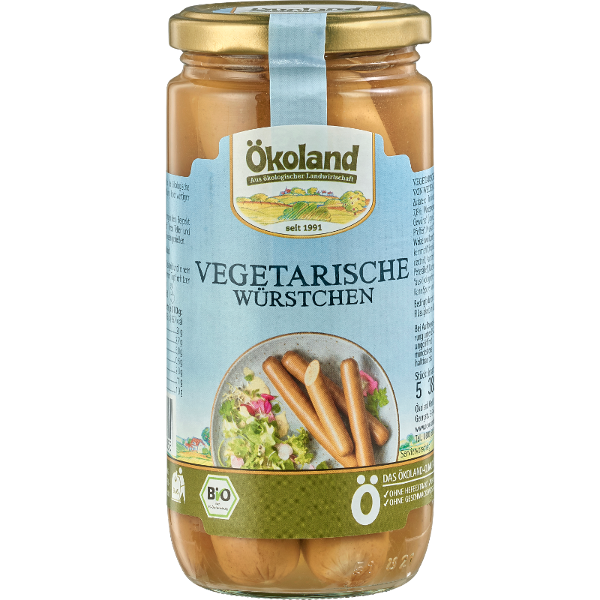 Produktfoto zu Vegetarische Würstchen im Glas 380g