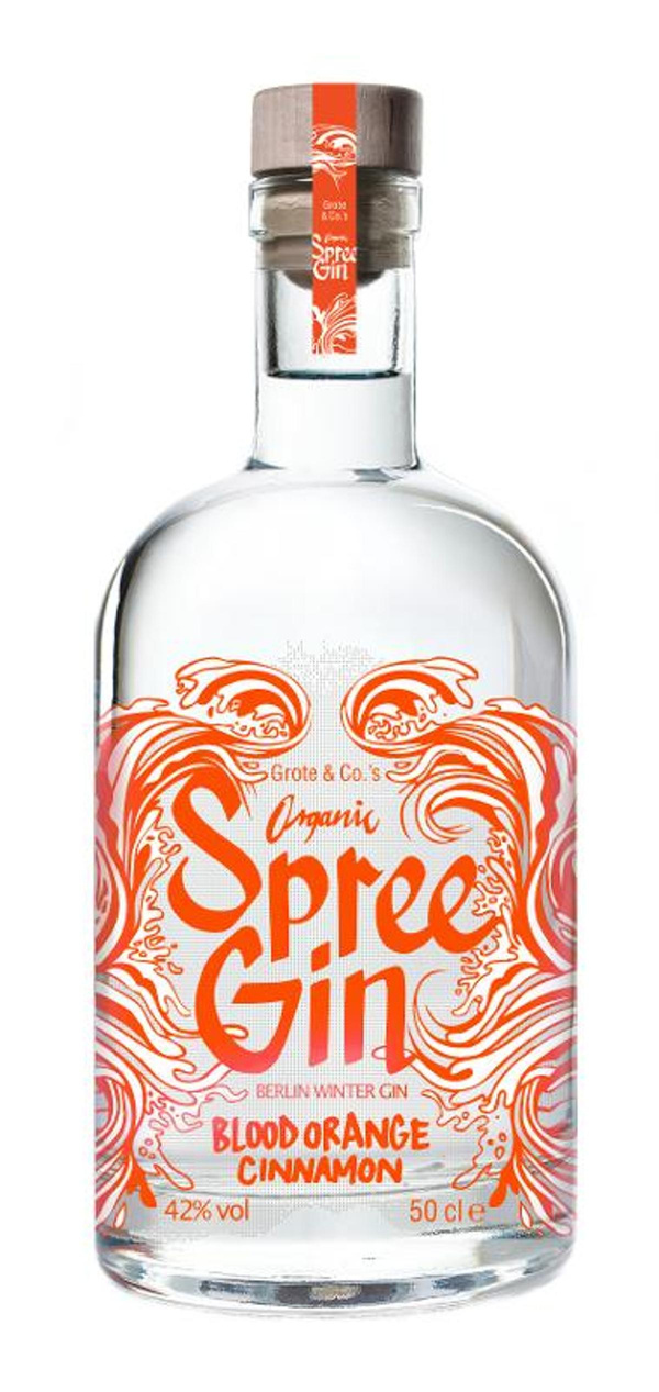 Produktfoto zu Spree Gin Blutorange Zimt 42% 0,5l
